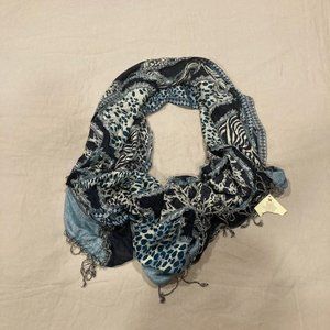 Rapti Fashion Animal Print Silk and Cashmere Scarf